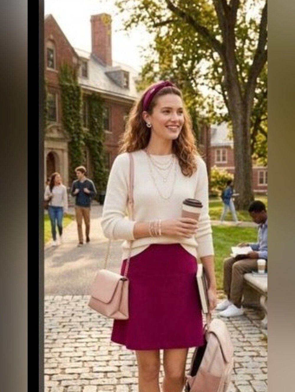 Ann Taylor LOFT Skirt Sz 4 Raspberry A-line Midi